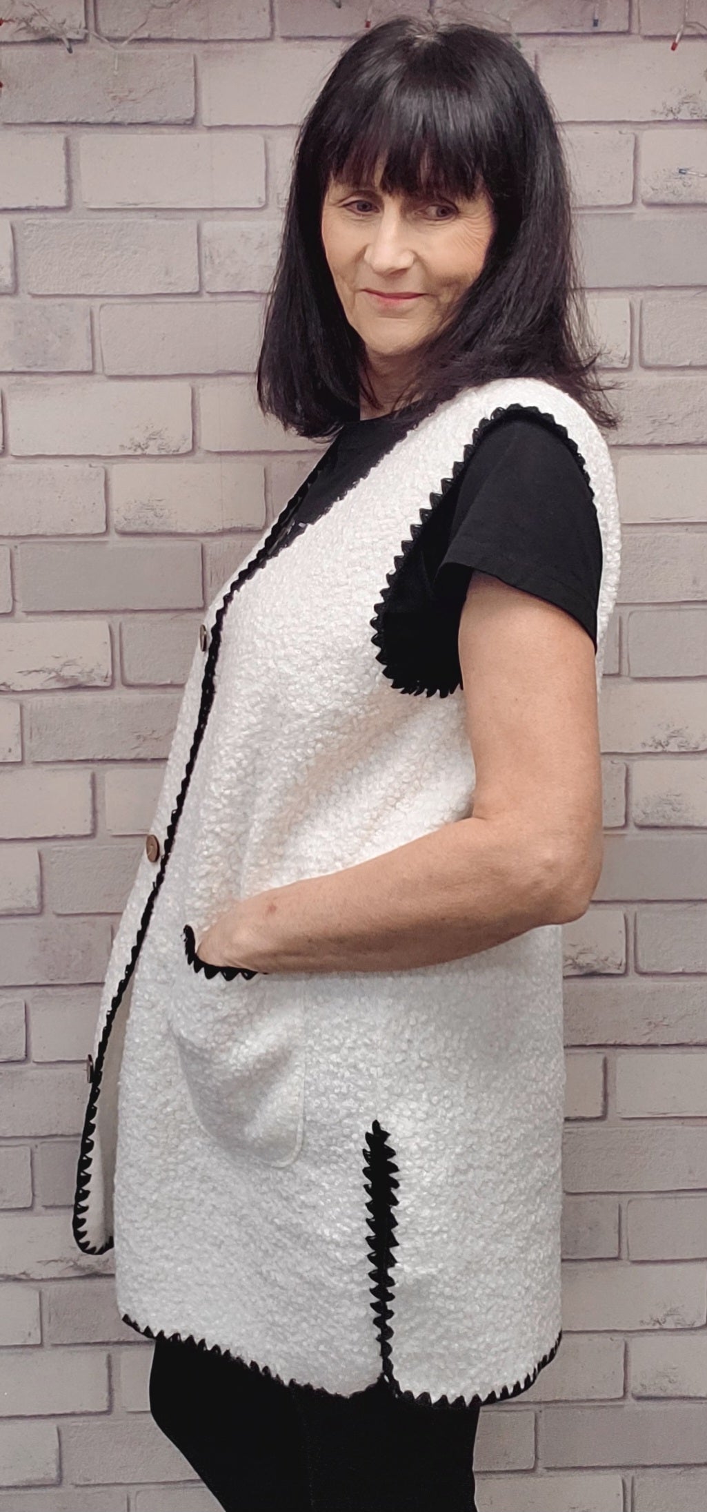Lisa Teddy Boucle Gilet - Couture Boutique