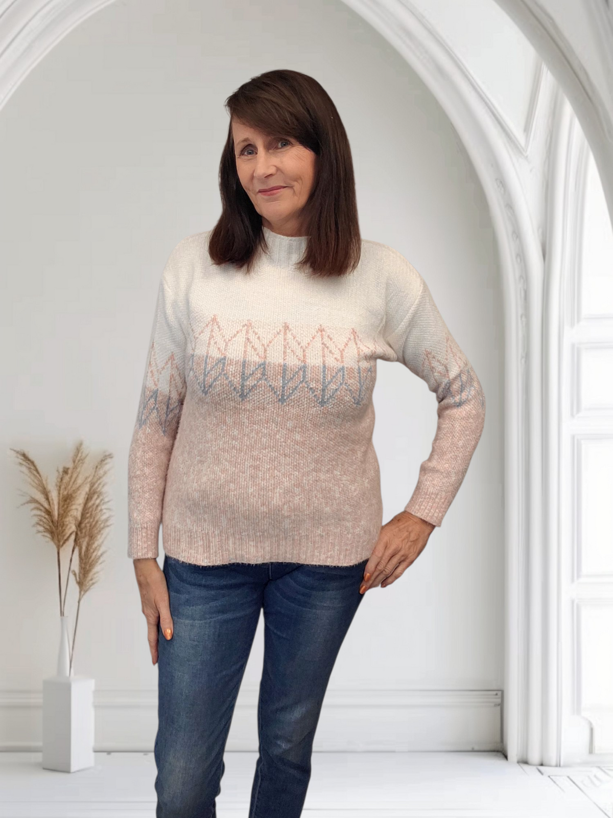 Dotty Women’s High Neck Jumper , 5 Colours Onesize 12-16 - Couture Boutique