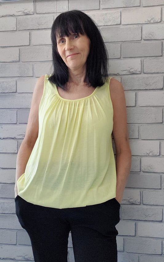 Ingrid Plain Loose Fit  Vest Tops - Couture Boutique
