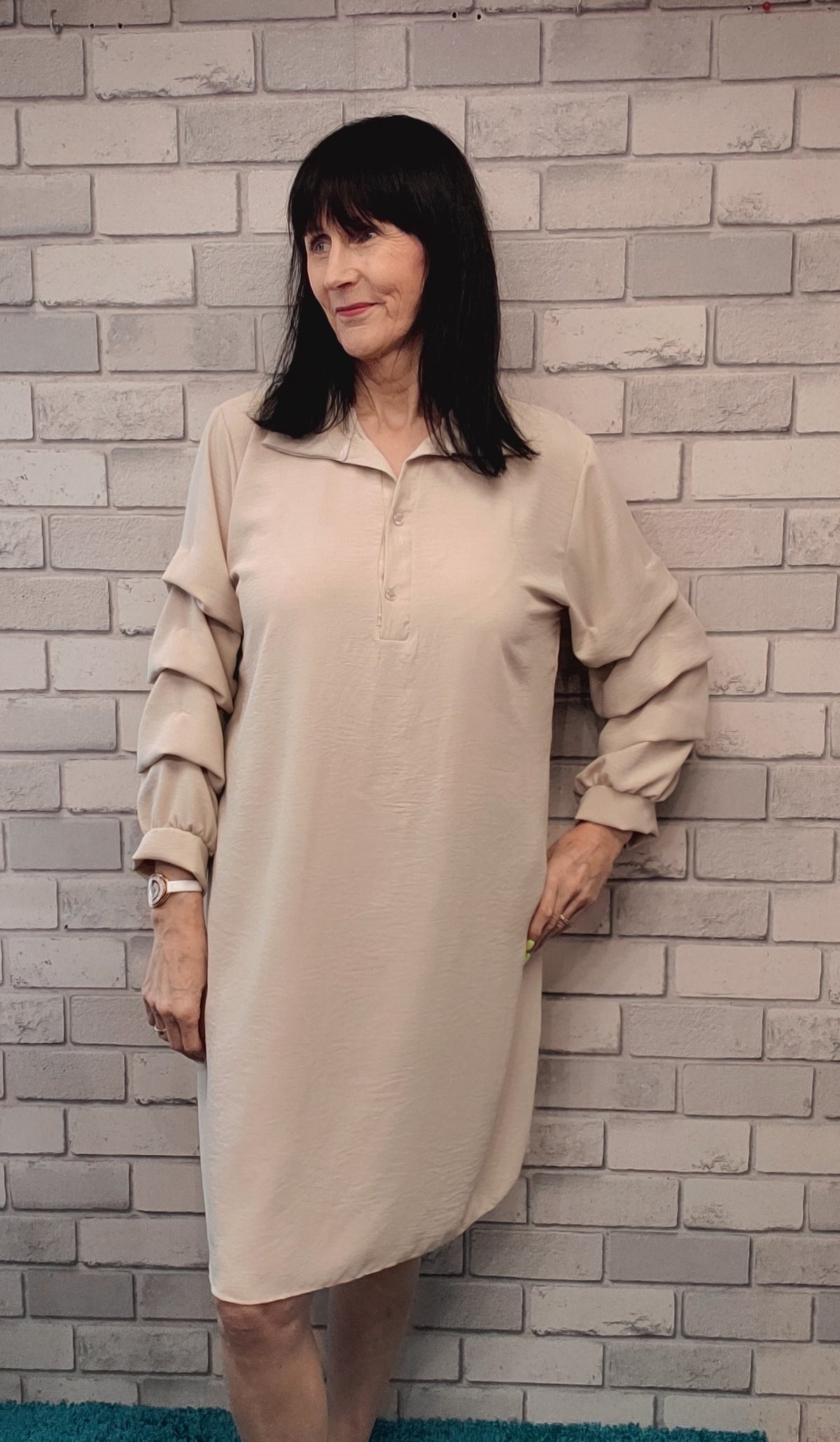 Annie Ruffle Sleeve Dress - Couture Boutique