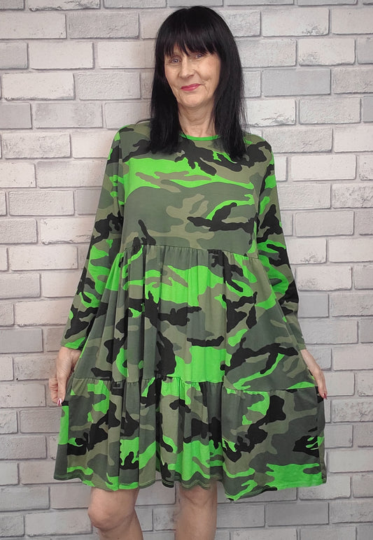 Lexi camouflage  dress - Couture Boutique