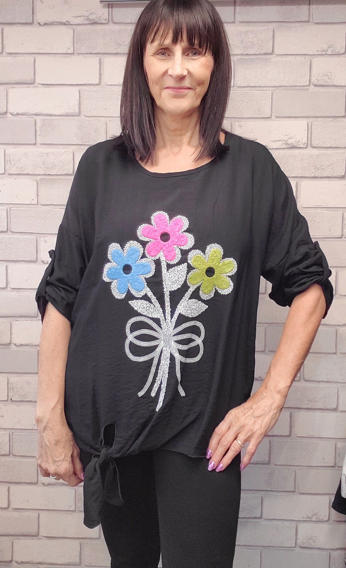 Flower Knot Top - Couture Boutique