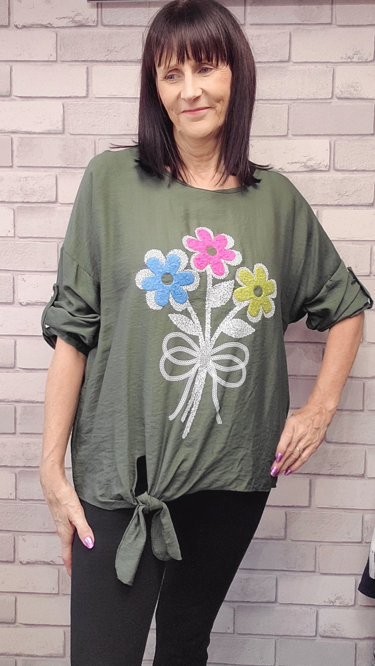 Flower Knot Top - Couture Boutique