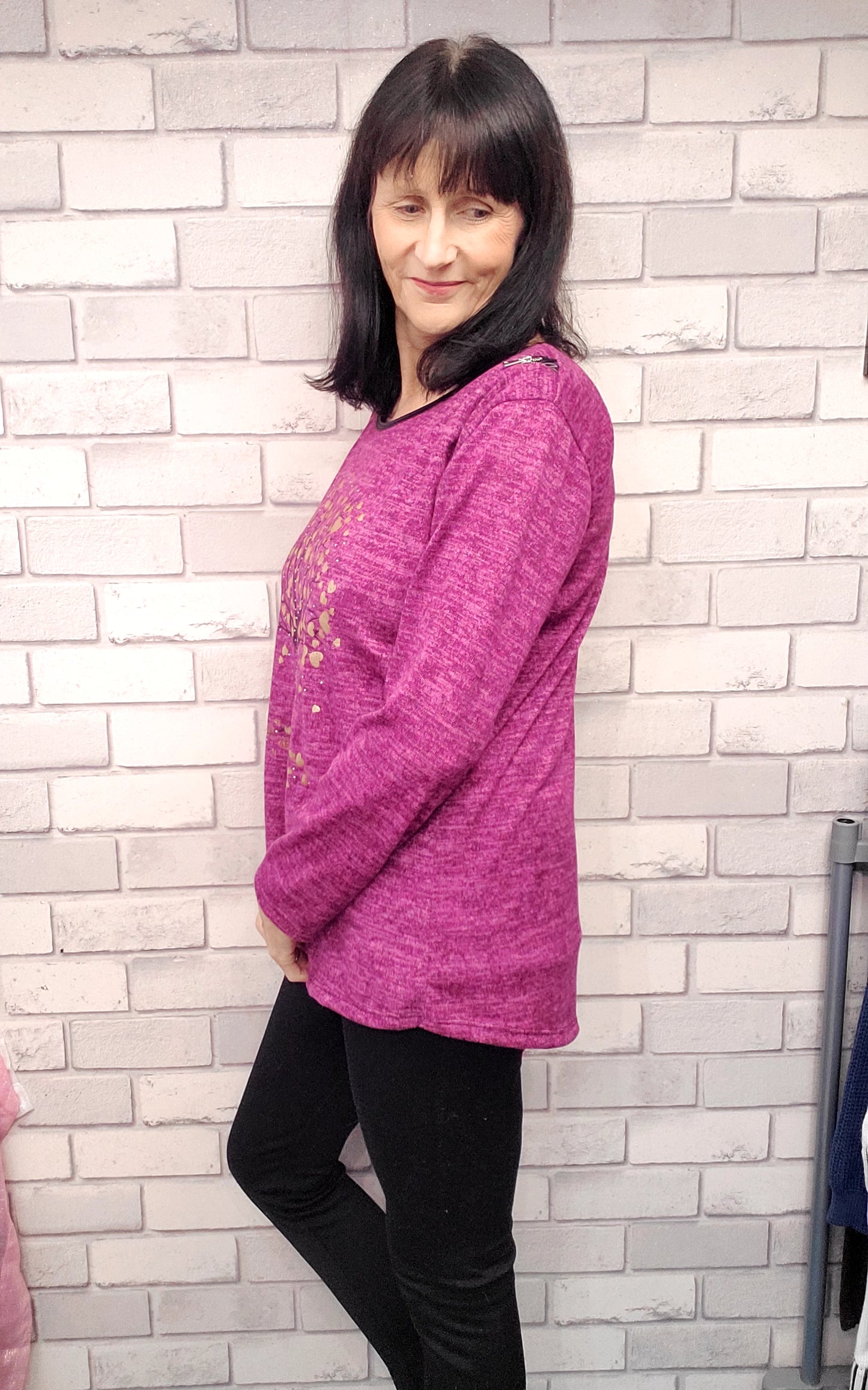 Trinny Long Sleeve Tree Of Life Top - Couture Boutique