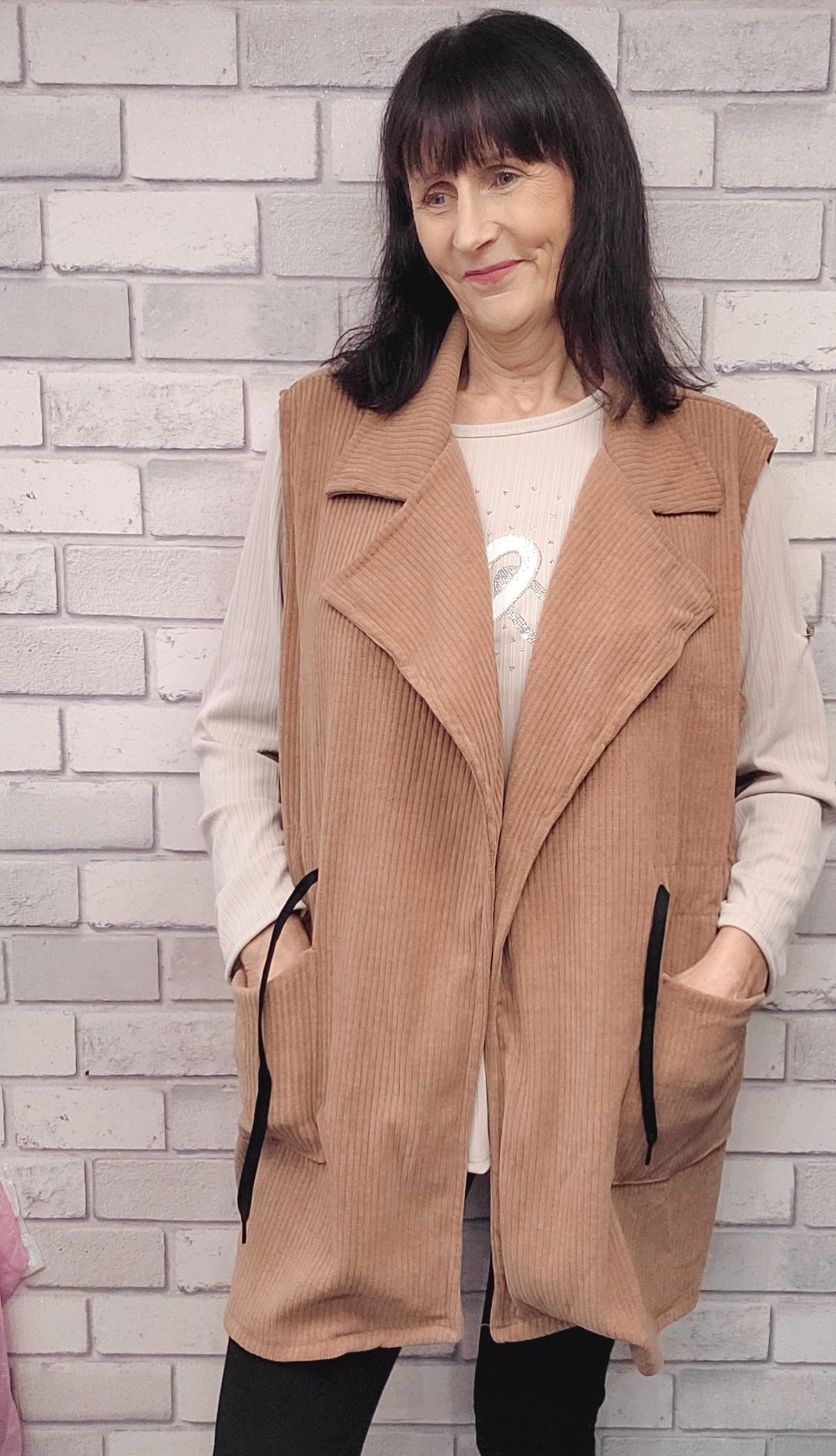 Sally Gilet With Pockets - Couture Boutique