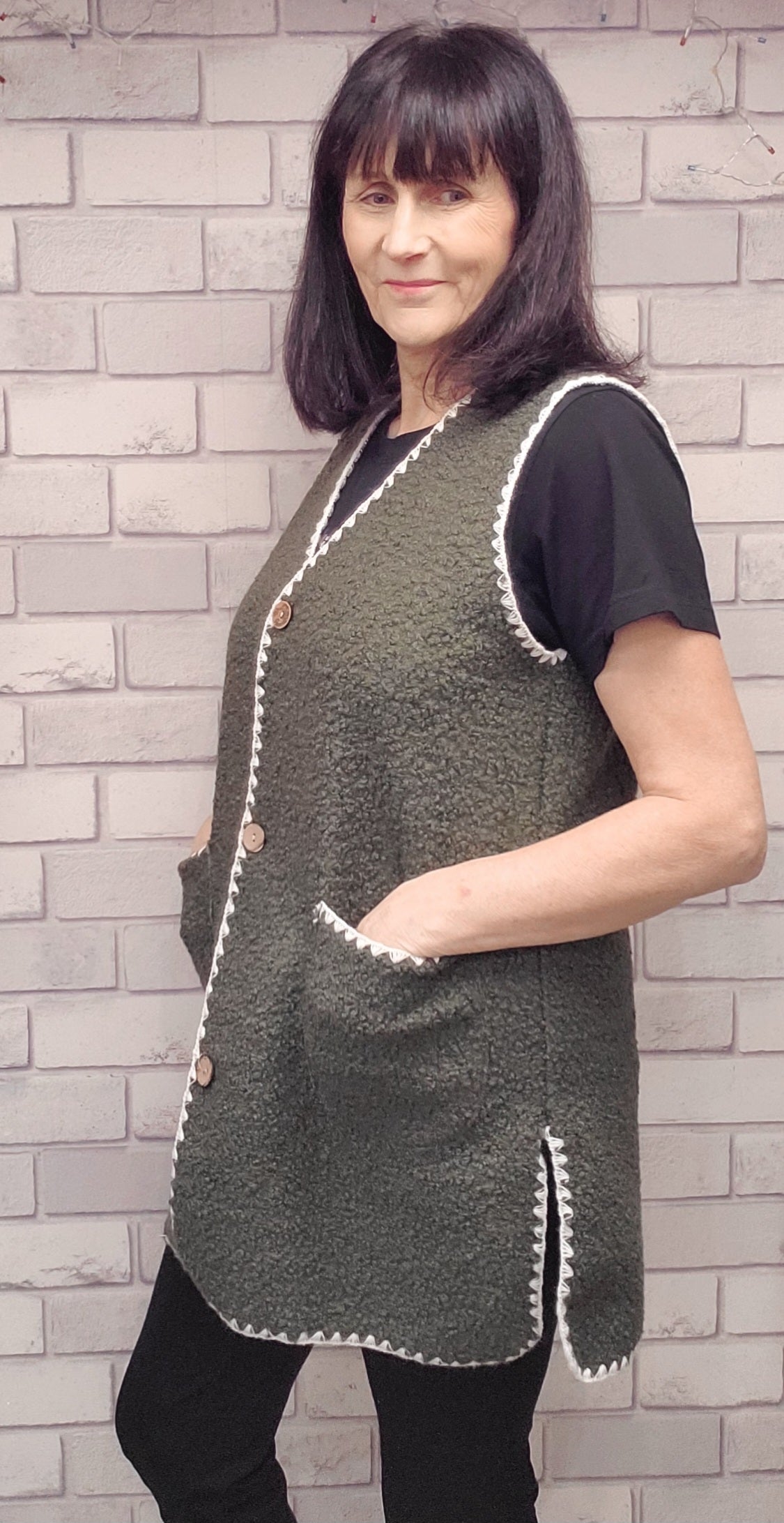 Lisa Teddy Boucle Gilet - Couture Boutique