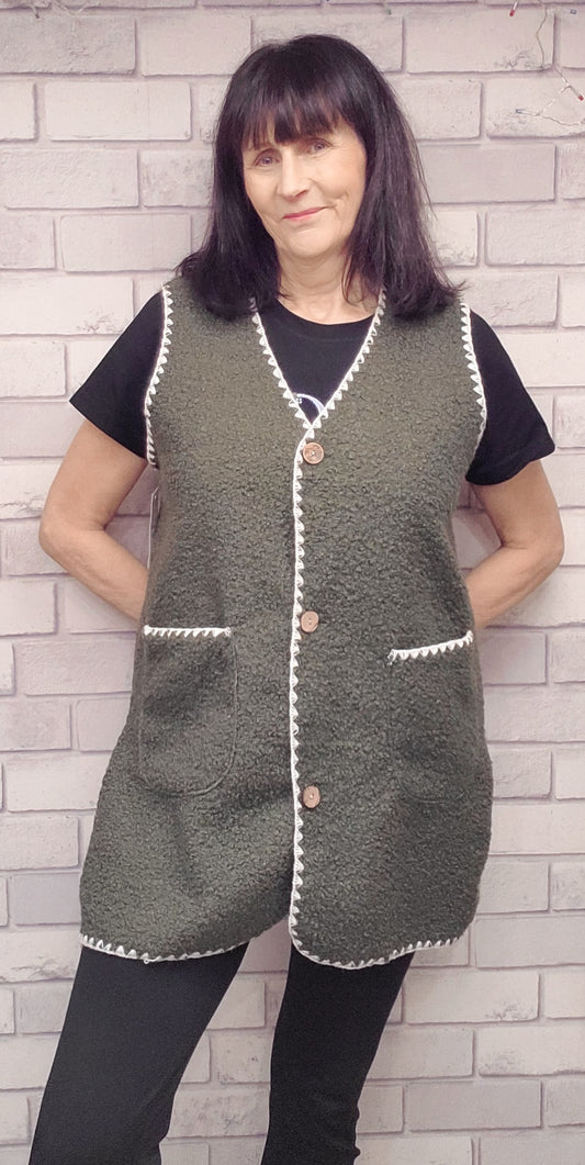 Lisa Teddy Boucle Gilet - Couture Boutique