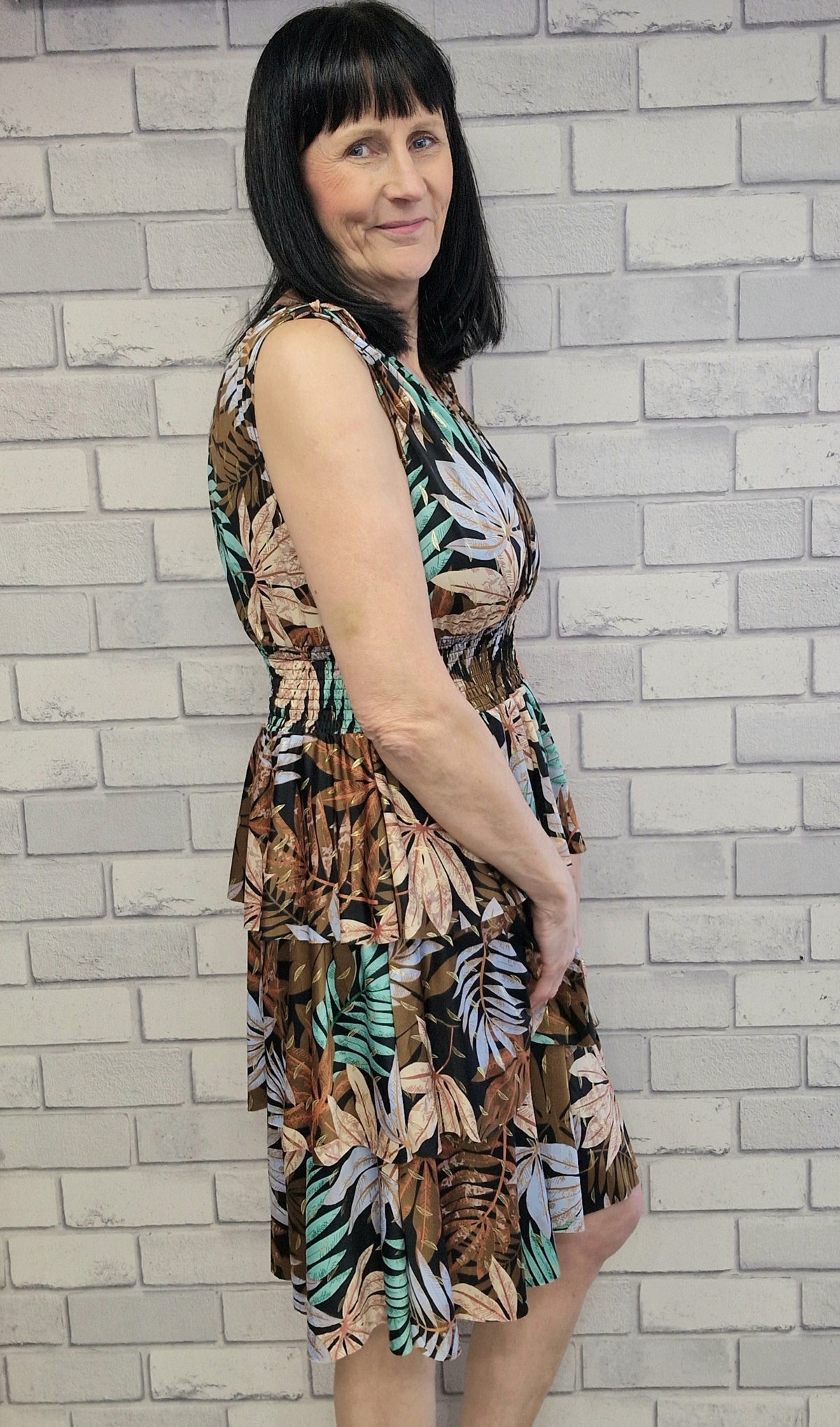 Abby Summer Floral Print Dress - Couture Boutique