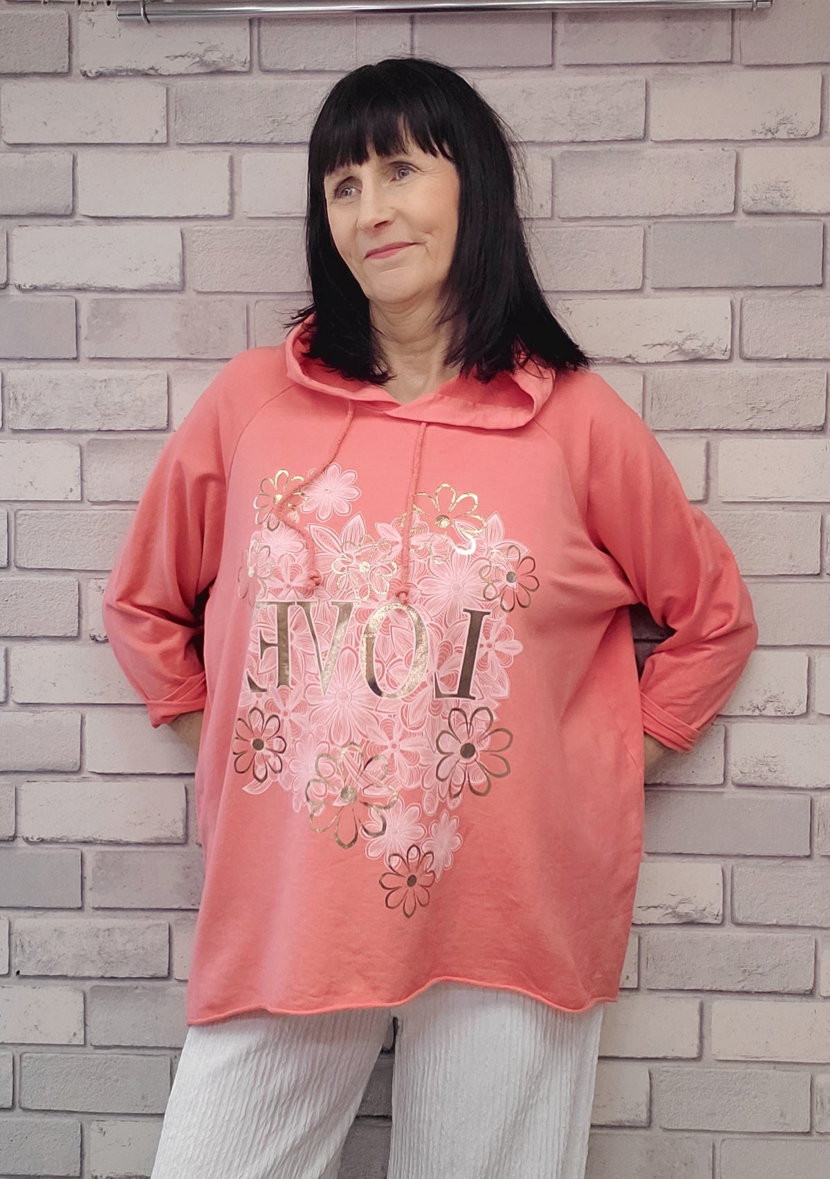 Aurora Floral Love Hoody - Couture Boutique