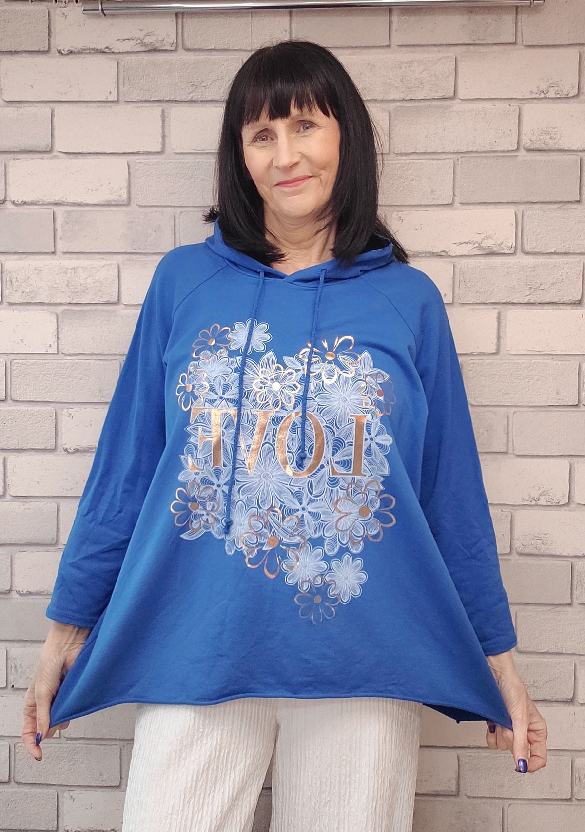 Aurora Floral Love Hoody - Couture Boutique