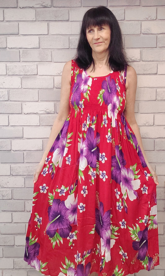 Iris Floral Print midi Dress - Couture Boutique