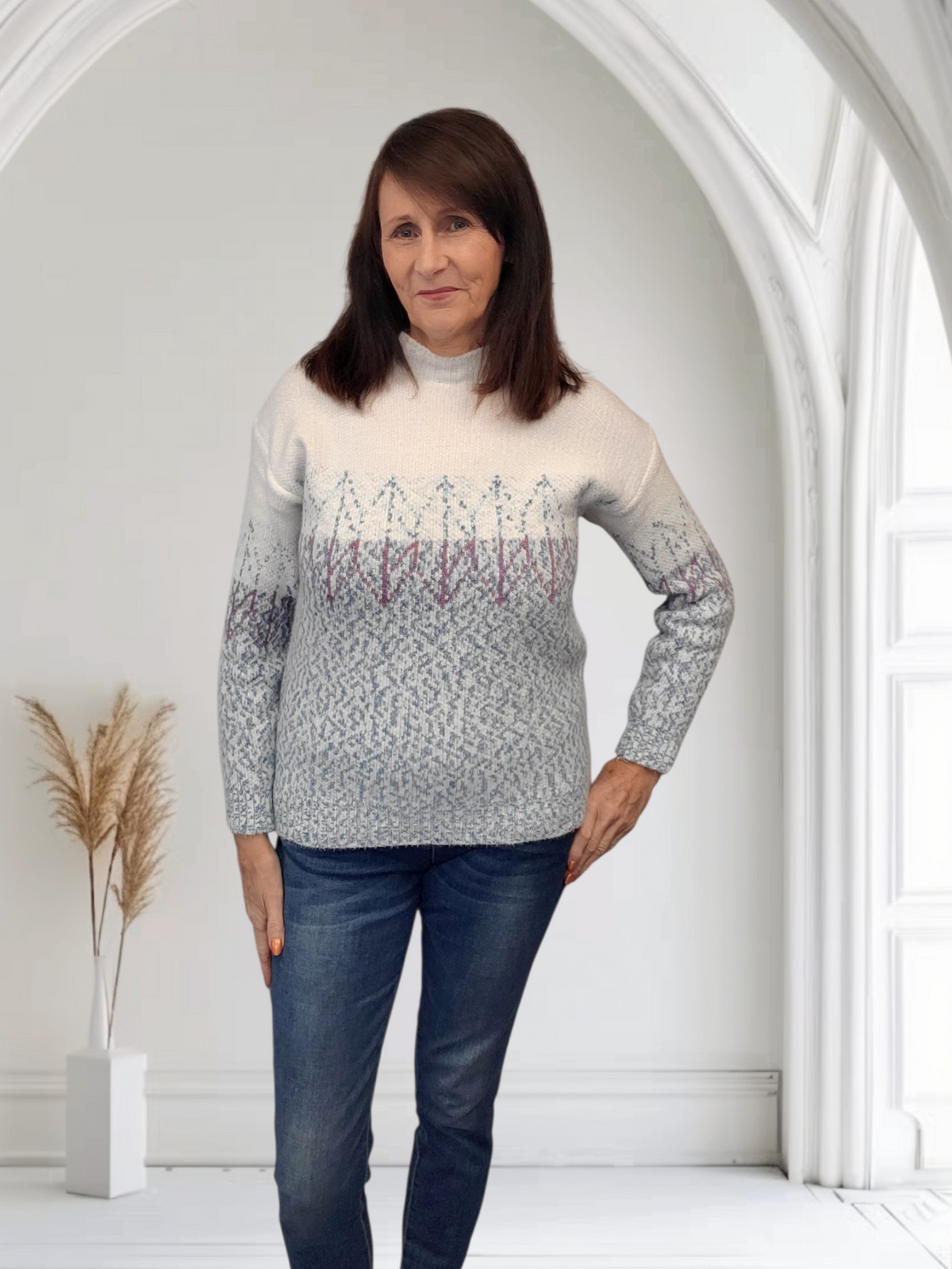 Dotty Women’s High Neck Jumper , 5 Colours  Onesize 12-16 - Couture Boutique