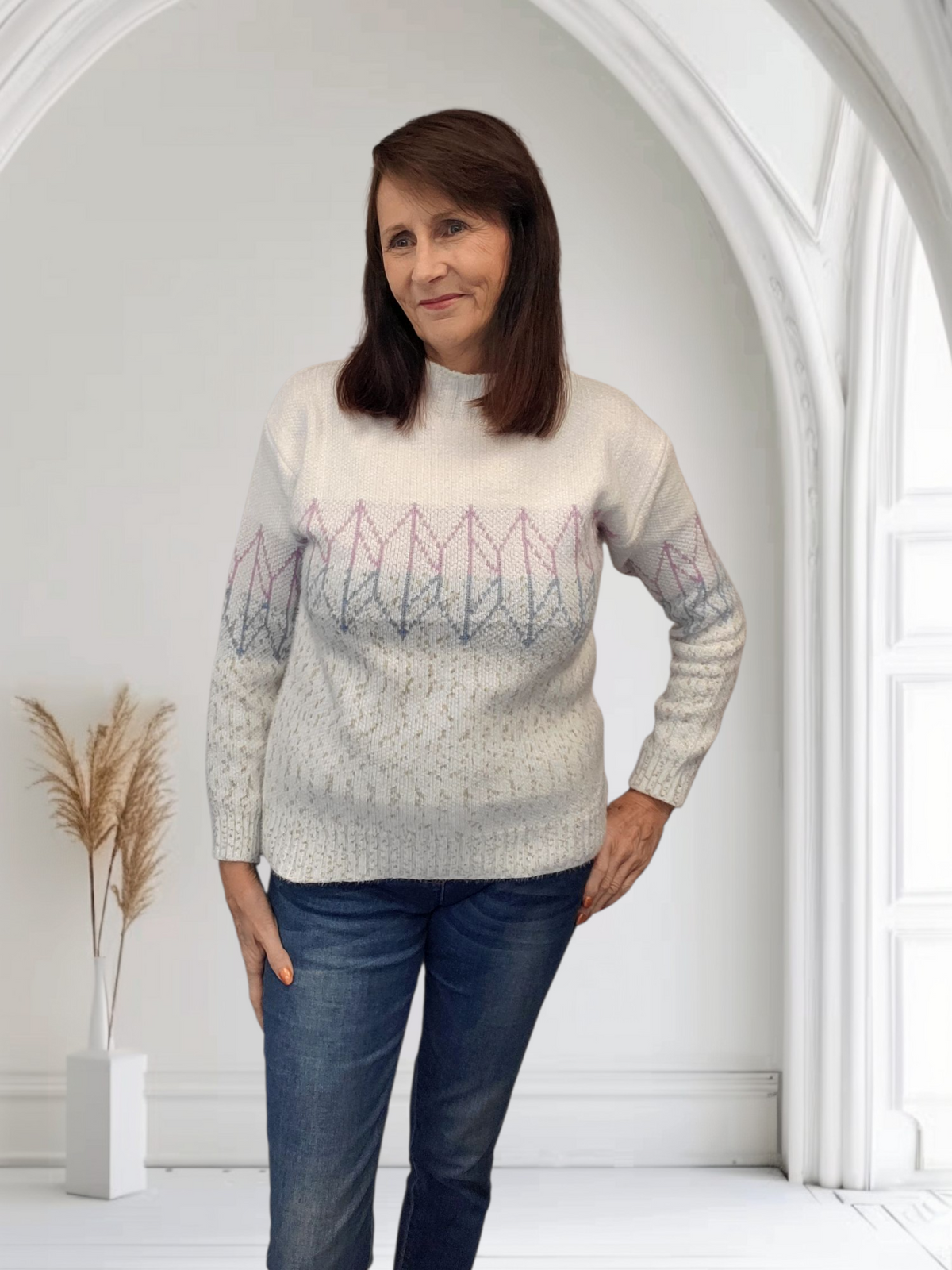 Dotty Women’s High Neck Jumper , 5 Colours  Onesize 12-16 - Couture Boutique
