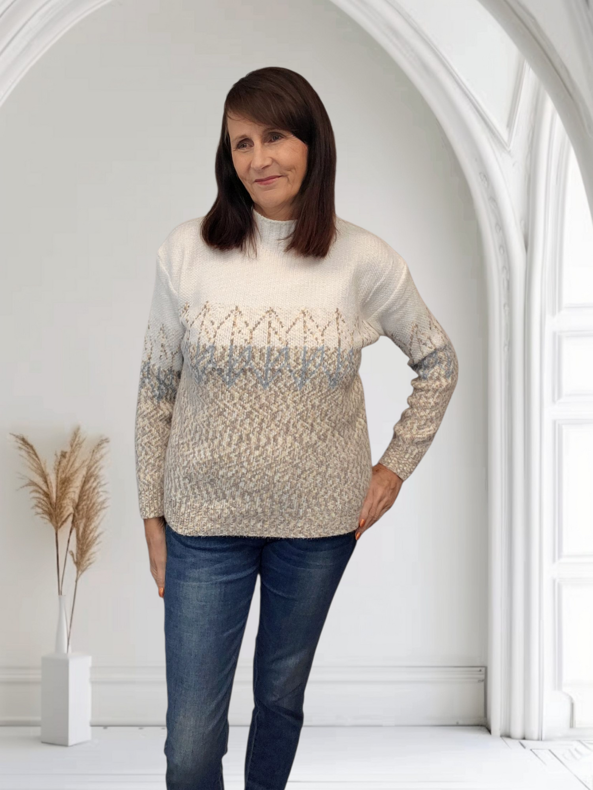 Dotty Women’s High Neck Jumper , 5 Colours  Onesize 12-16 - Couture Boutique