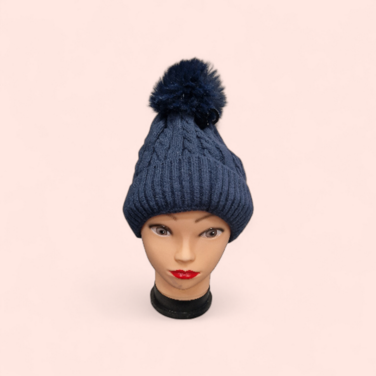 Faux Fur Bobble Hat - Couture Boutique