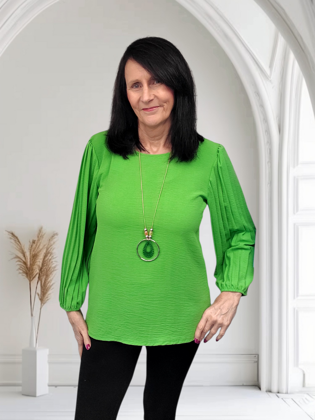 Brooke Ladies Top With Necklace - Couture Boutique