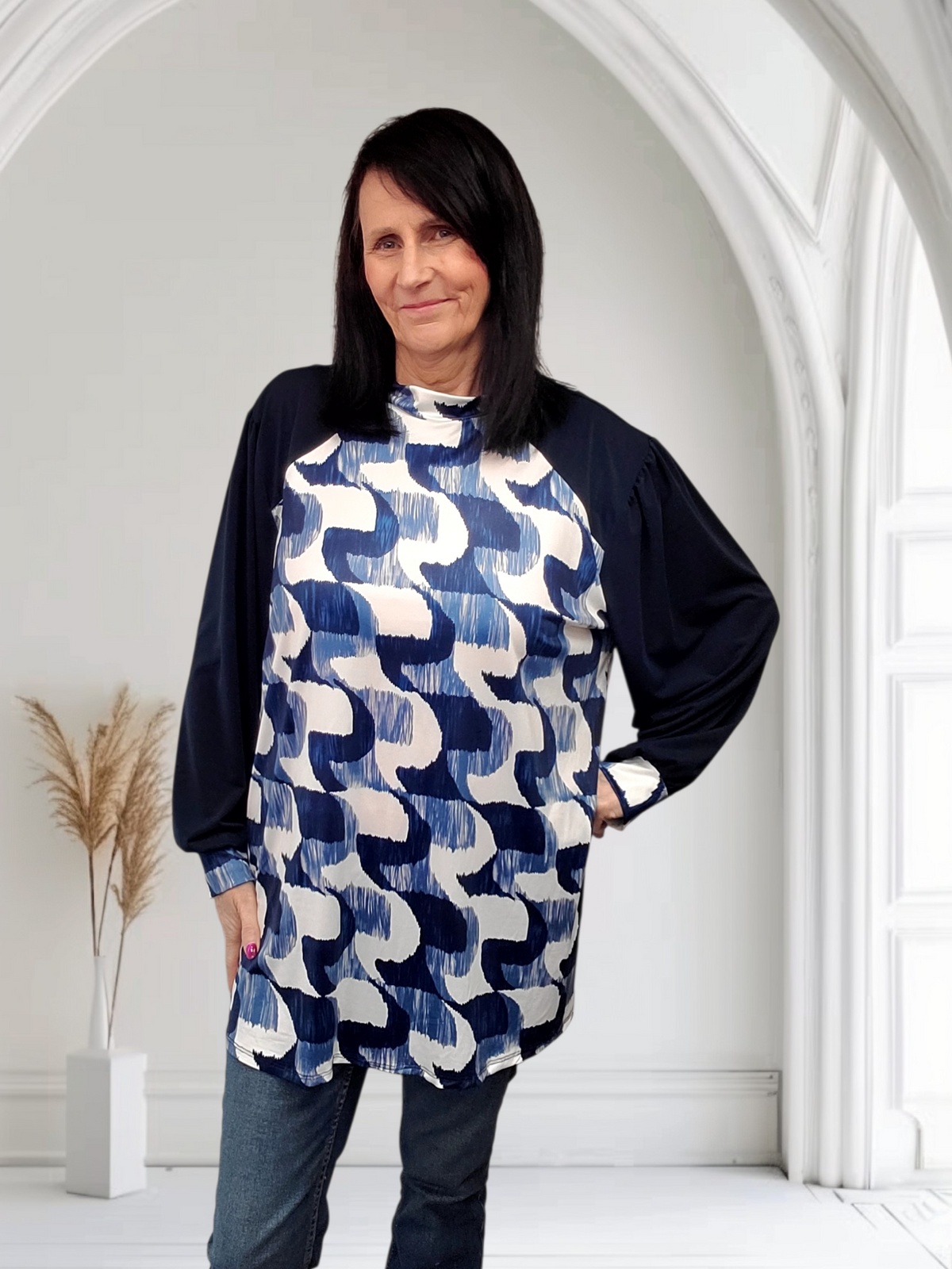 Calli Plus Size Top Long Sleeves - Couture Boutique