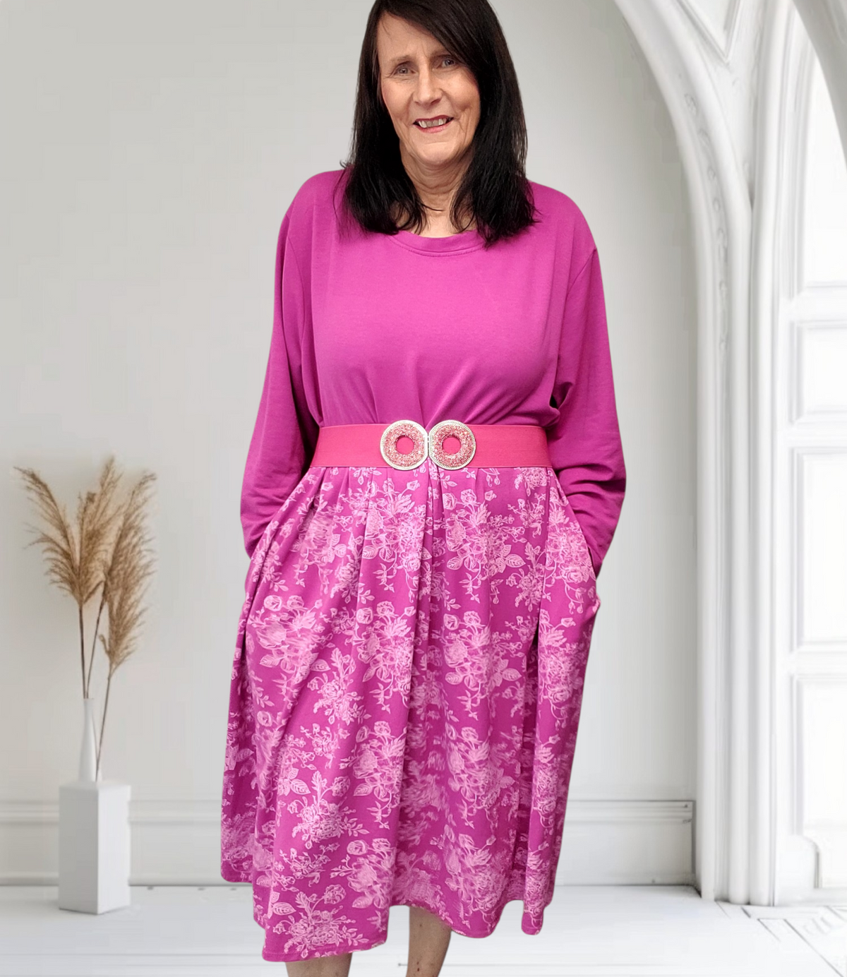 Fae Plus Size  Floral Dress - Couture Boutique