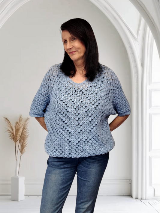Holly Crochet Batwing Top - Couture Boutique