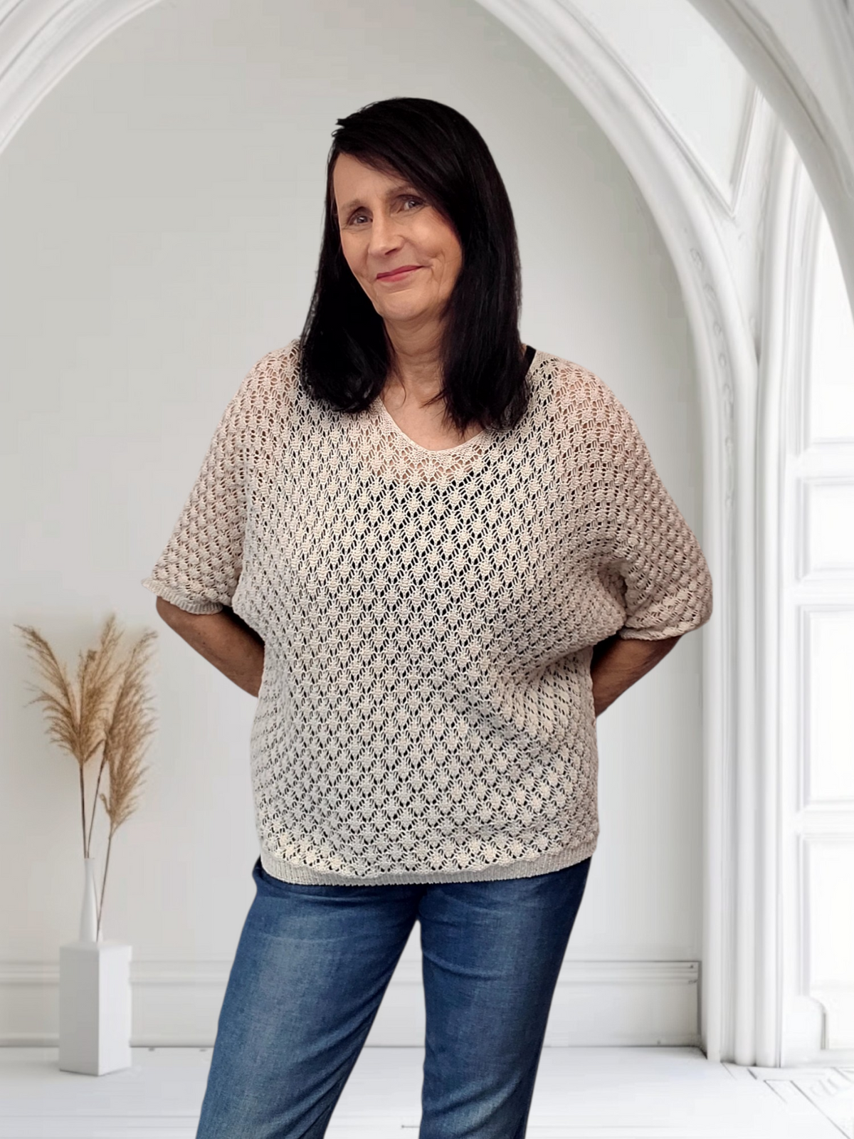 Holly Crochet Batwing Top - Couture Boutique