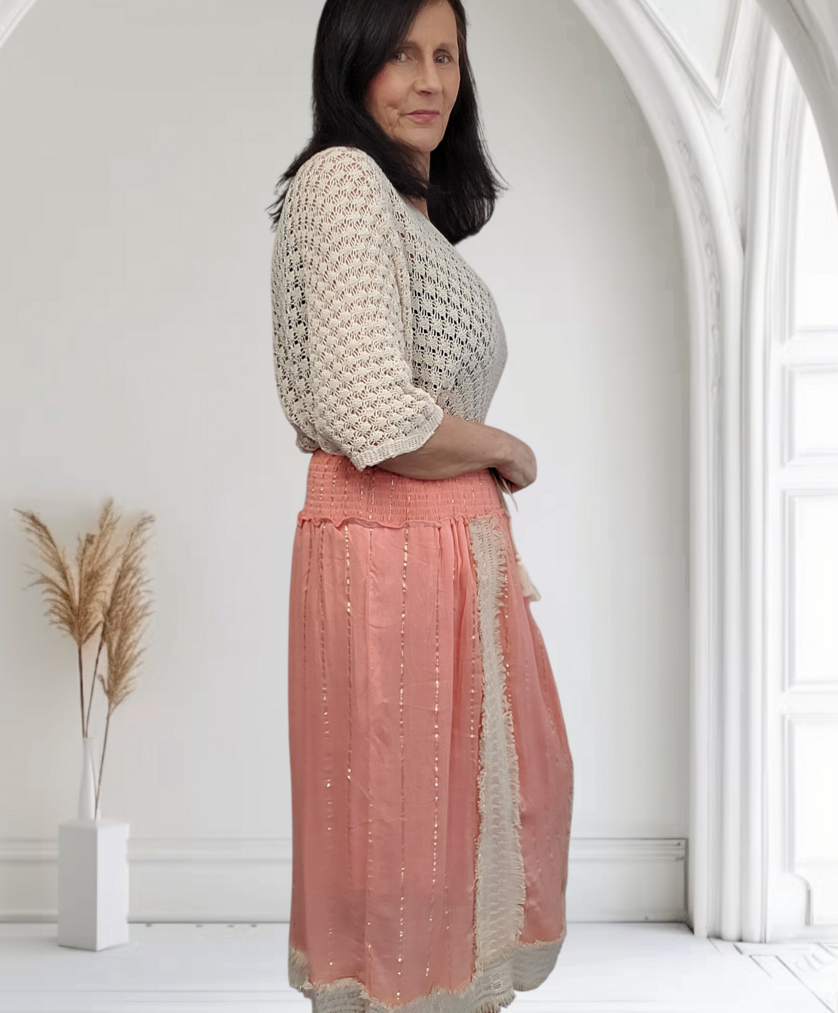 Kim Boho Gypsy Style Maxi Skirt – Flowy Summer Skirt