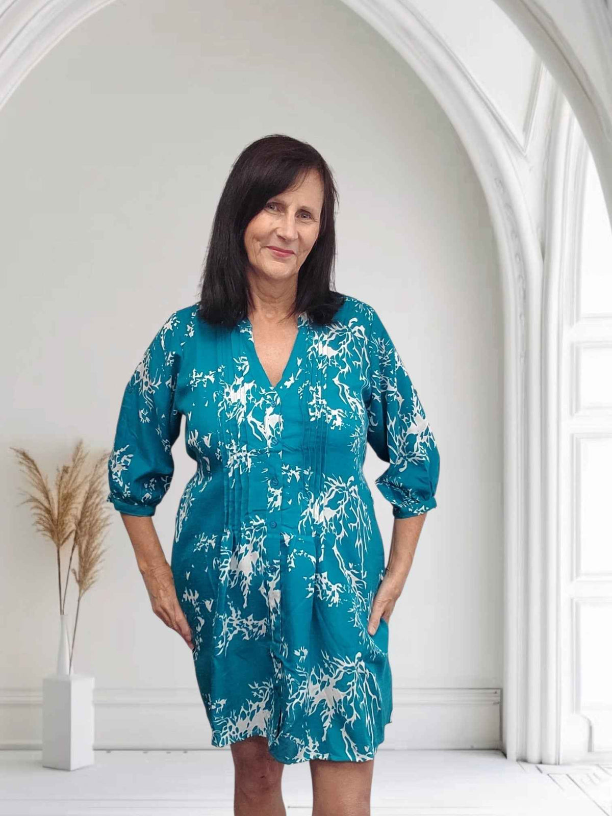 Veronica Tie Waist Dress with Pockets | One Size UK 12–16