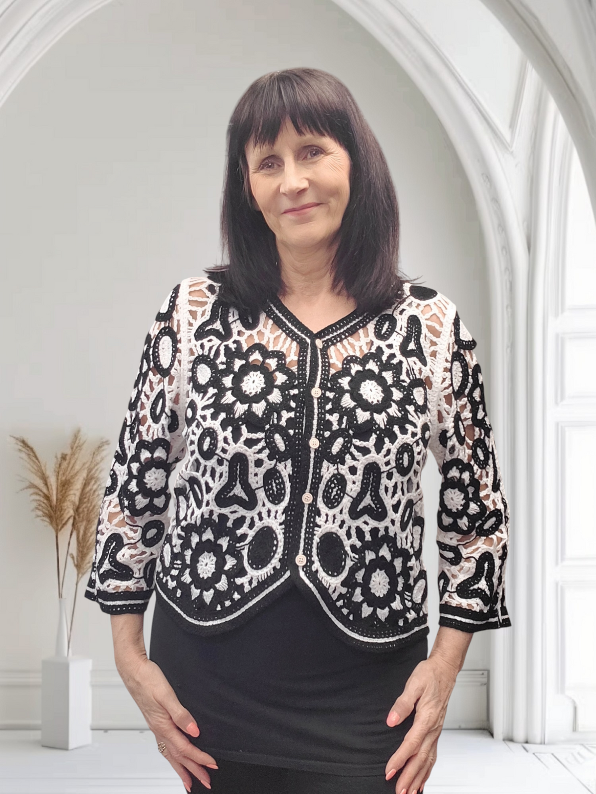 Hope Crochet  Short Cardigan - Couture Boutique