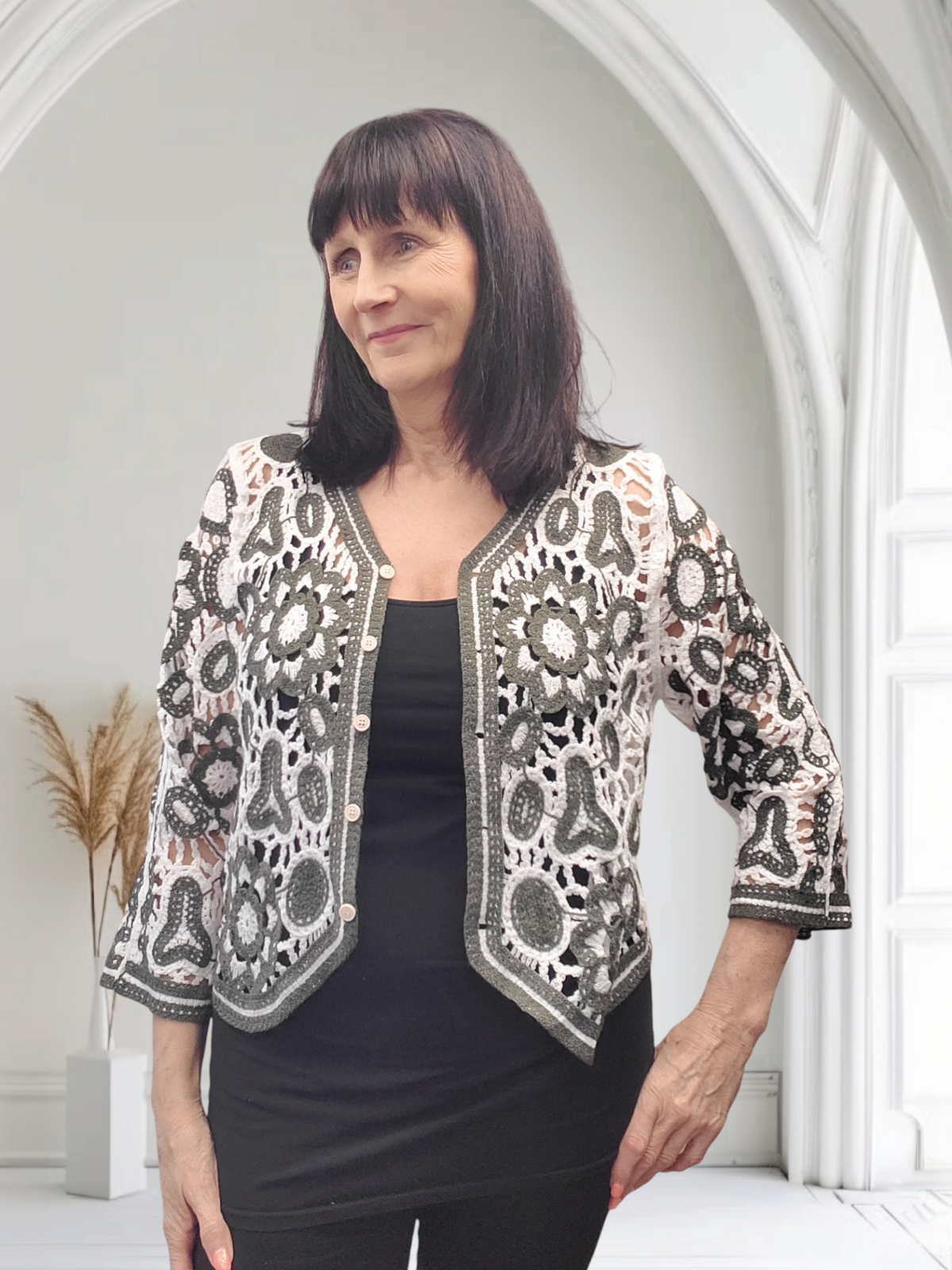 Hope Crochet  Short Cardigan - Couture Boutique
