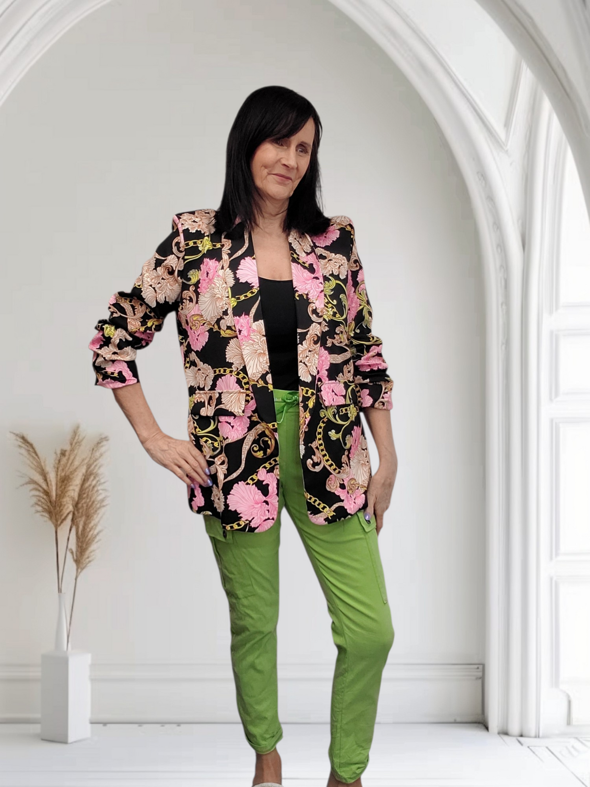Floral Print Blazer – Stylish Smart Casual Women’s Jacket - Couture Boutique