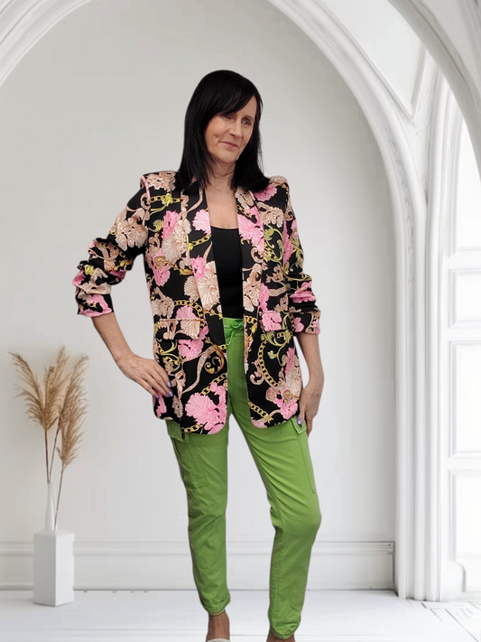 Floral Print Blazer – Stylish Smart Casual Women’s Jacket - Couture Boutique