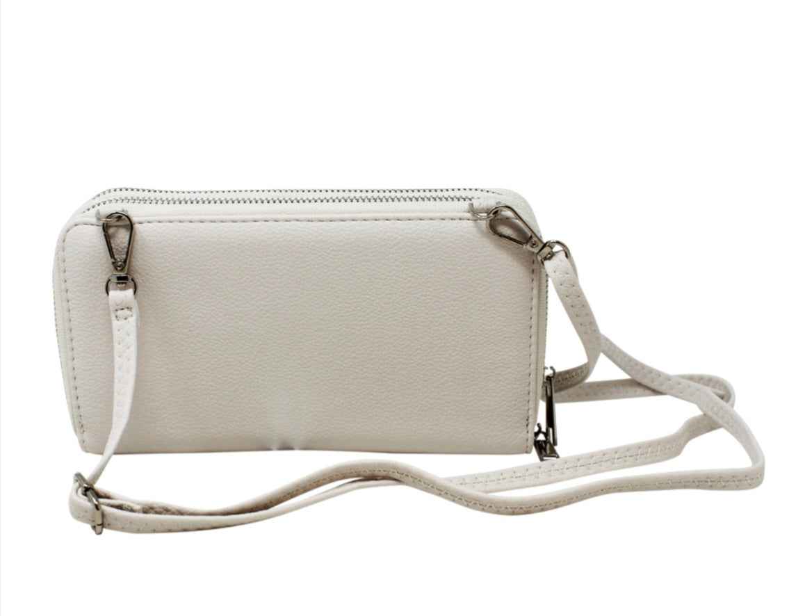 Crossbody  Double  Zipper  Wallet/Bag