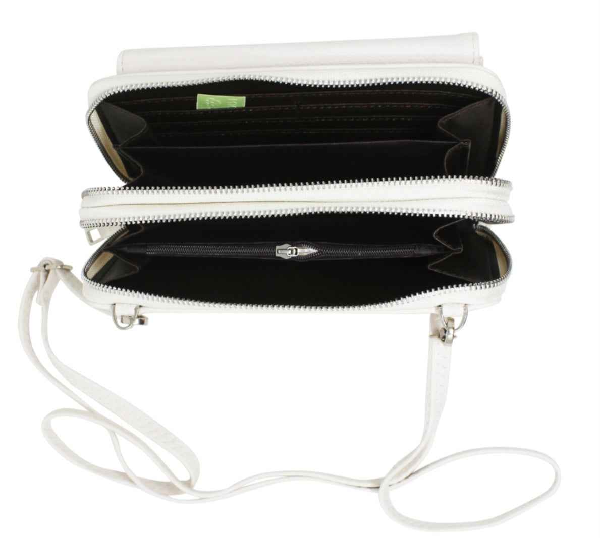 Crossbody  Double  Zipper  Wallet/Bag