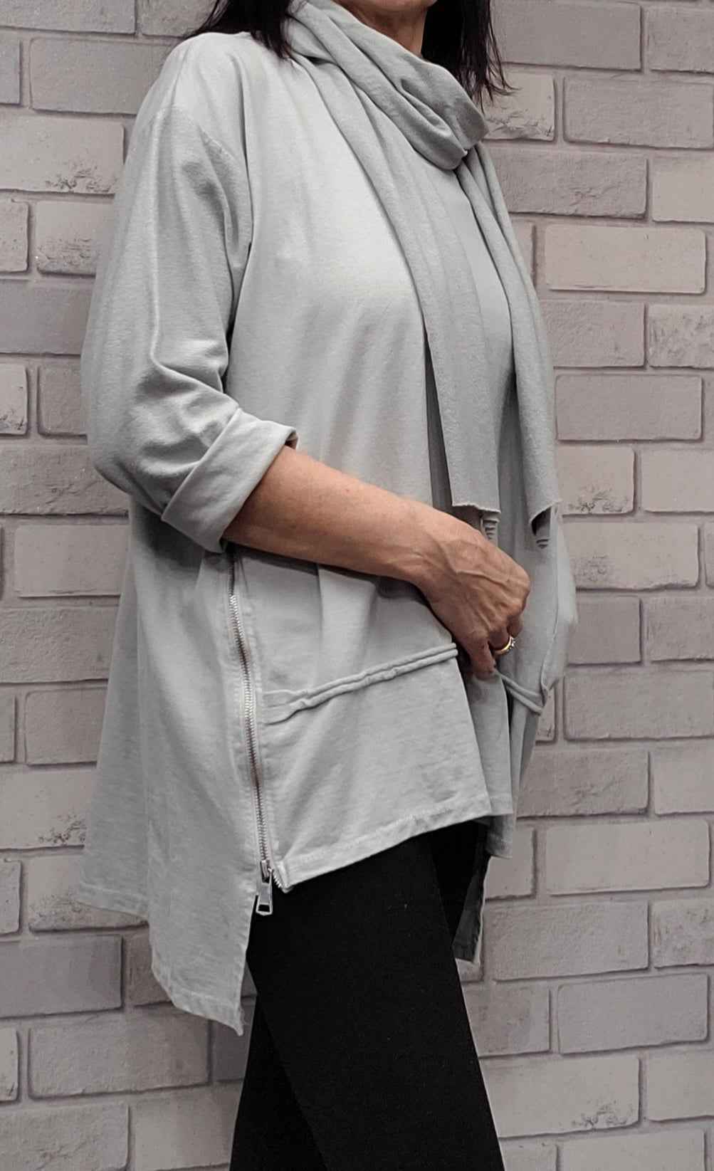 Zoe Sweatshirt  Top With Matching Scarf